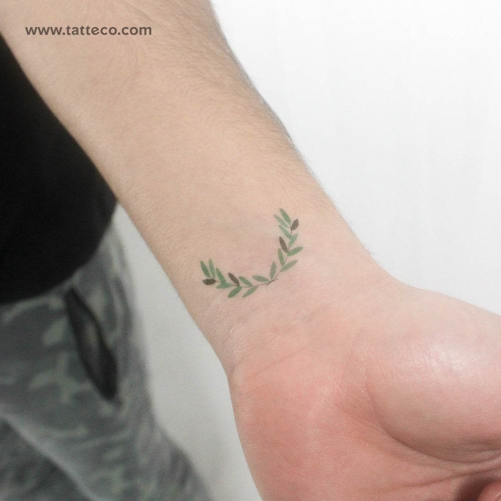 Laurel Wreath Temporary Tattoo by Zihee - Set of 3