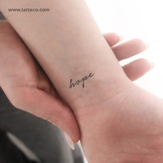 Tatuaje temporal de esperanza - Juego de 3
