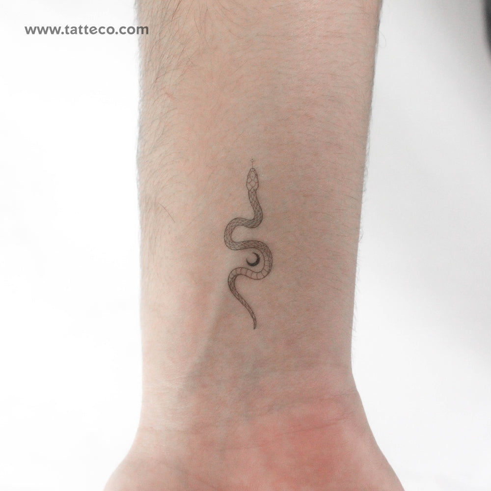 The Soma Snake by Jakenowicz Temporary Tattoo - Set of 3