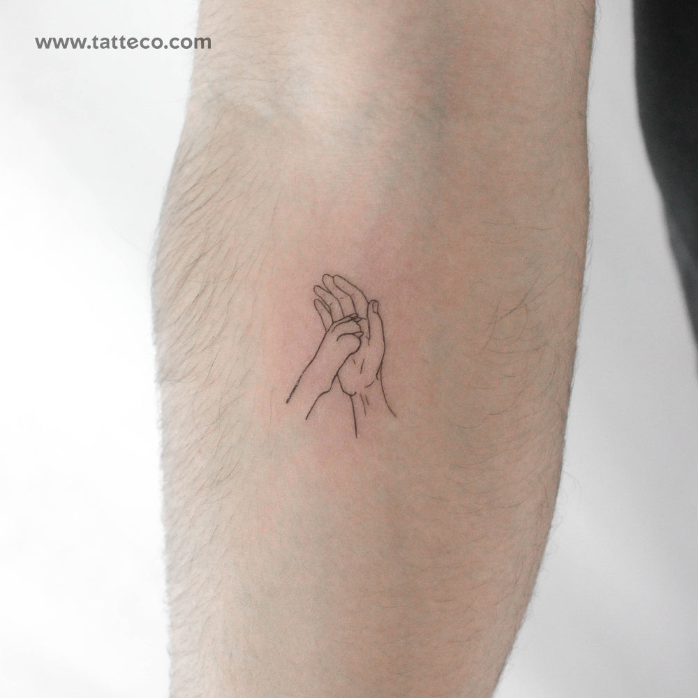 Dog High-Five Temporary Tattoo - Set of 3