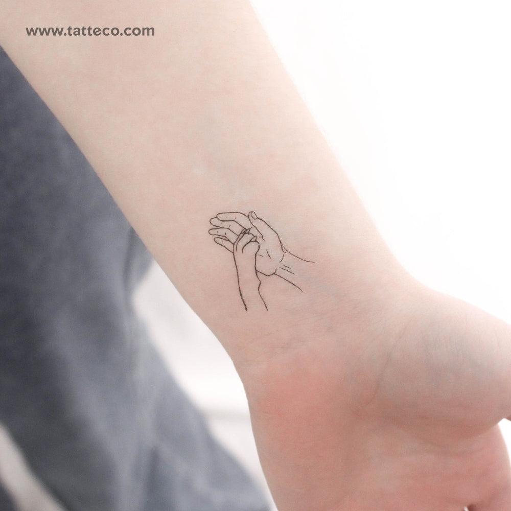 Dog High-Five Temporary Tattoo - Set of 3