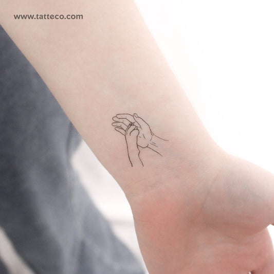 Dog High-Five Temporary Tattoo - Set of 3