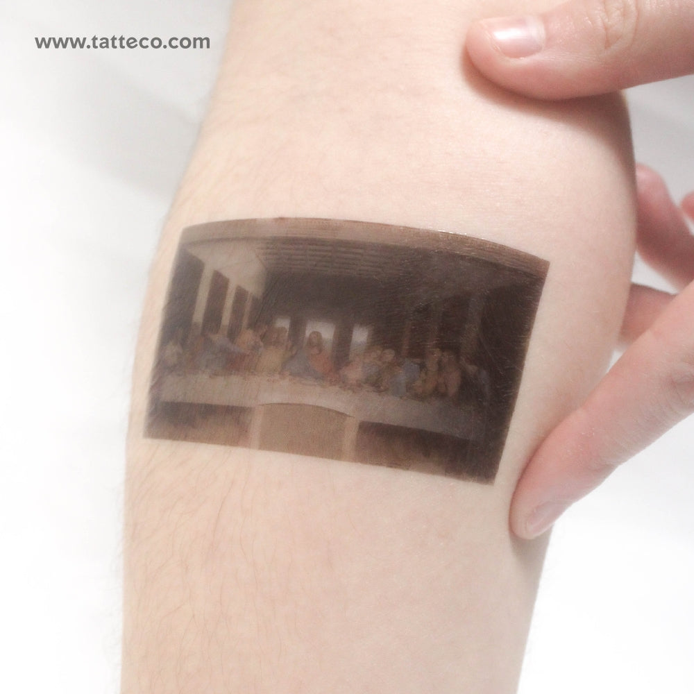 Tatuaje temporal de La Última Cena - Juego de 3