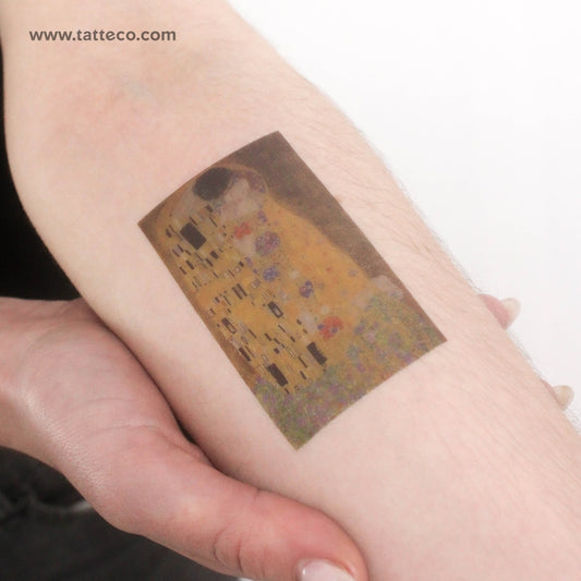 Tatuaje temporal El beso de Klimt - Juego de 3