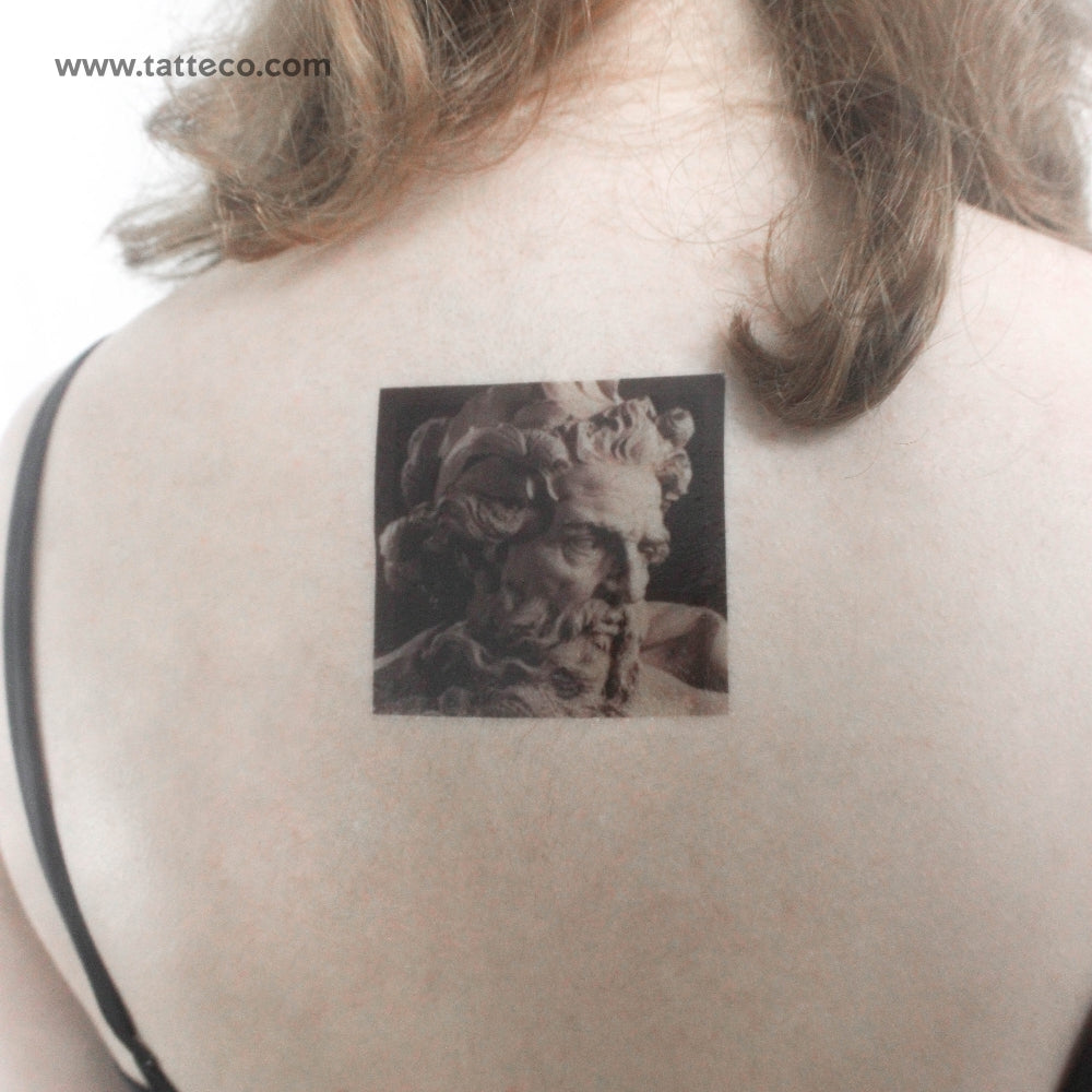 Tatuaje temporal de Neptuno de Sigisberto - Juego de 3