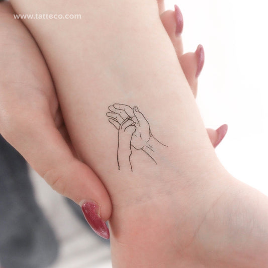 Dog High-Five Temporary Tattoo - Set of 3