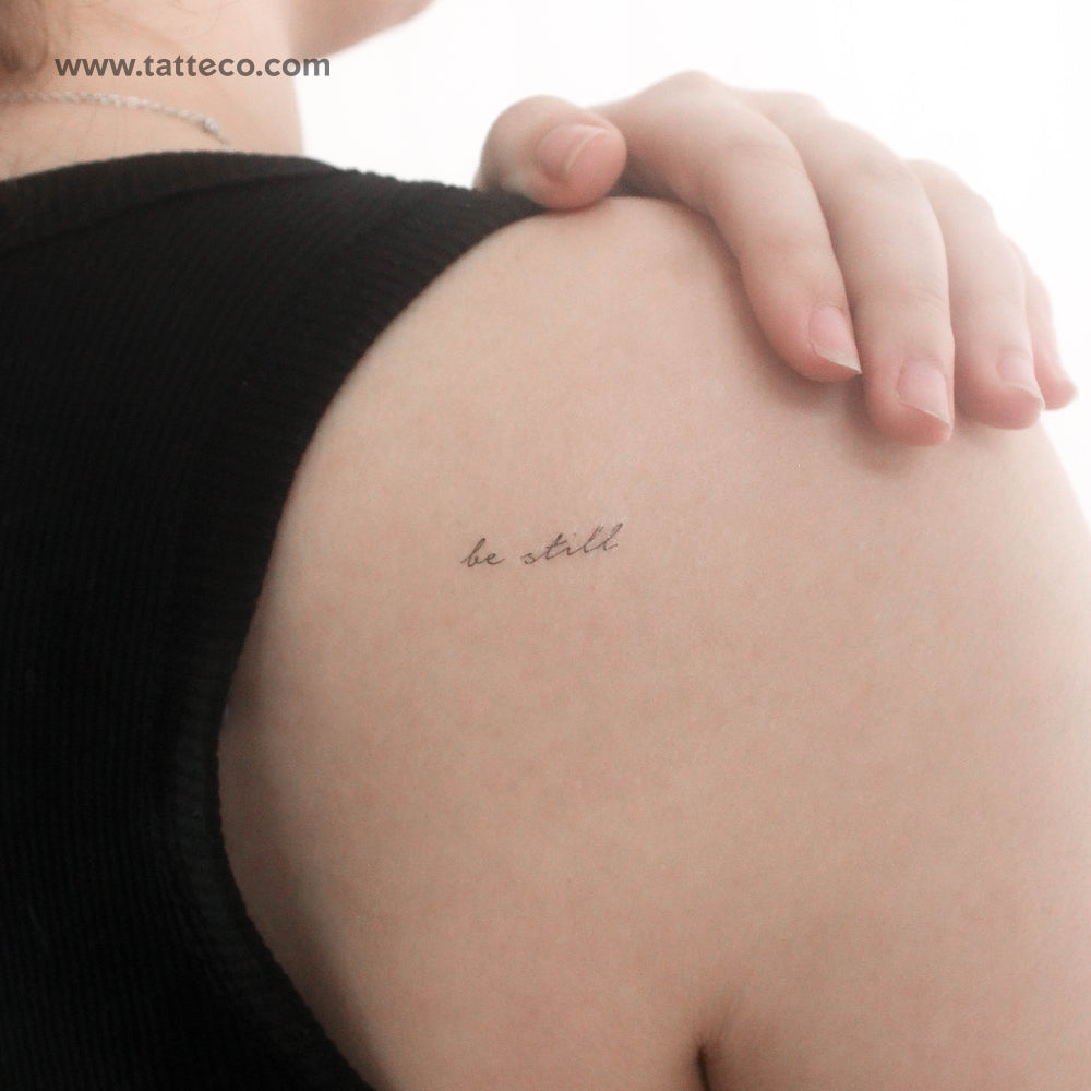 Be Still Temporary Tattoo - Set of 3