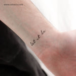 Let It Be Temporary Tattoo - Set of 3