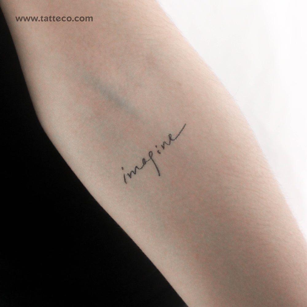 Imagine Temporary Tattoo - Set of 3