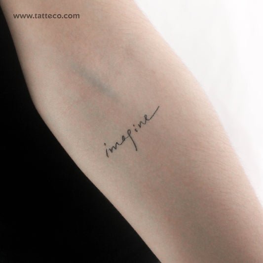 Tatuaje temporal Imagine - Juego de 3