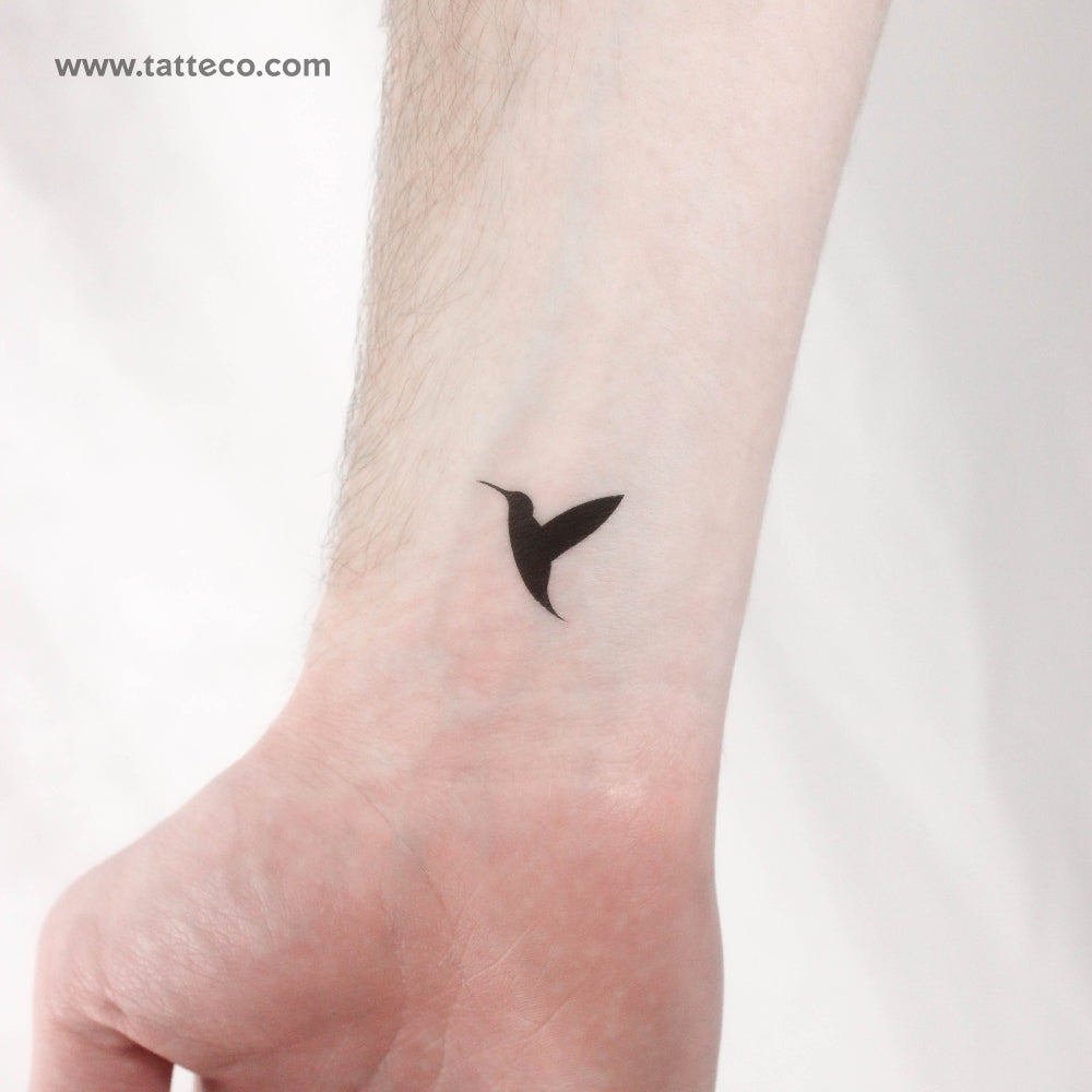 Hummingbird (Left) Temporary Tattoo - Set of 3