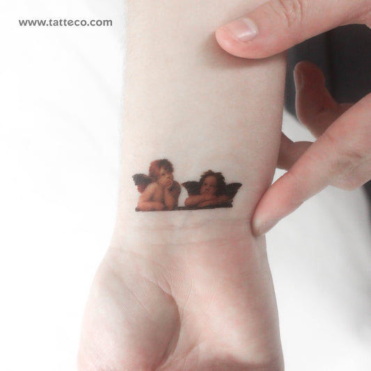 Tatuaje temporal de putti - Juego de 3