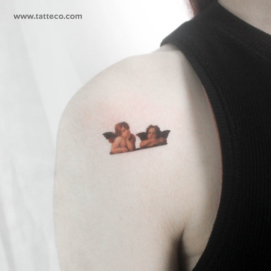 Tatuaje temporal de putti - Juego de 3