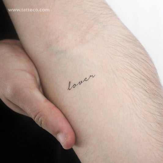 Lover Temporary Tattoo - Set of 3