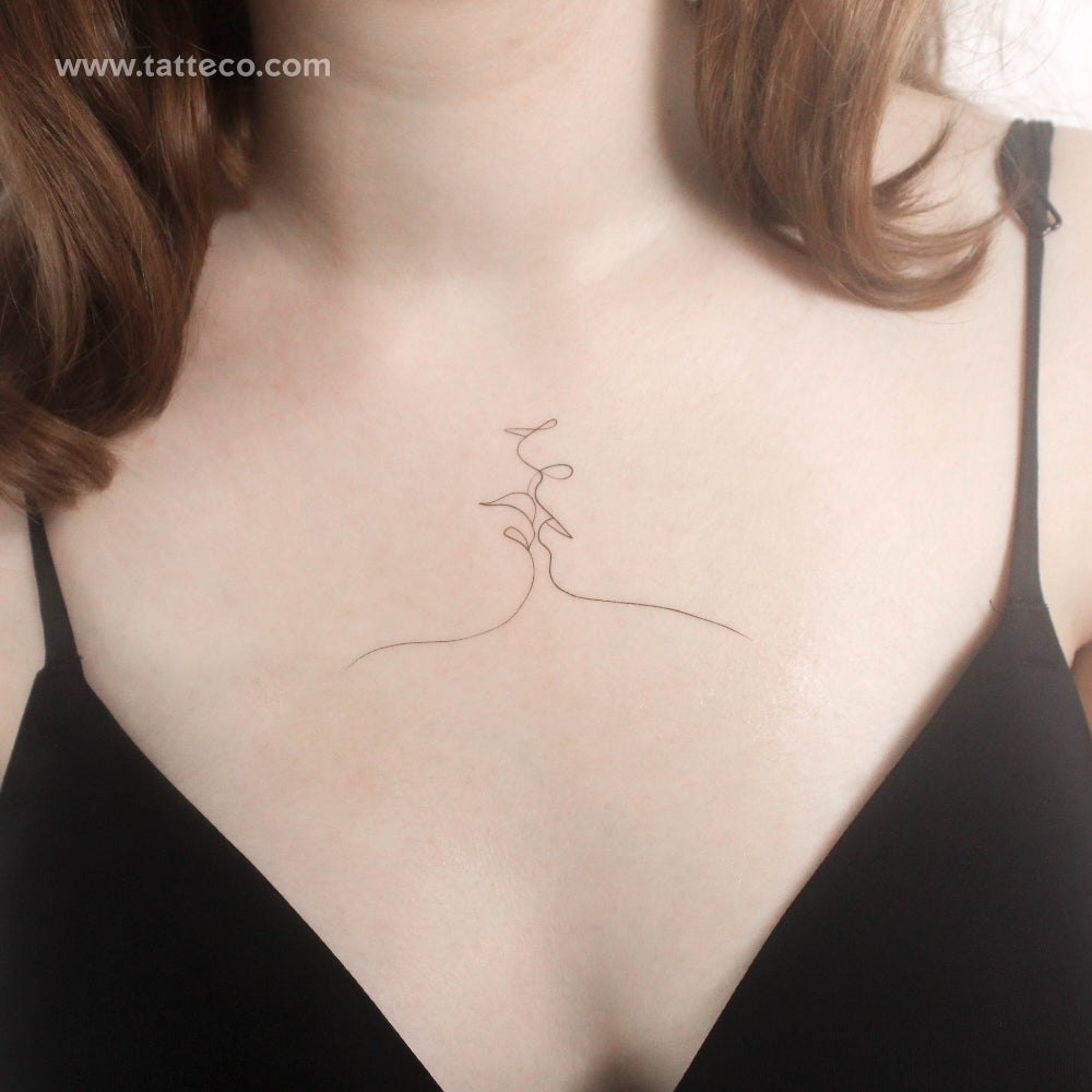 Tatuaje temporal de beso de 1991.ink - Juego de 3