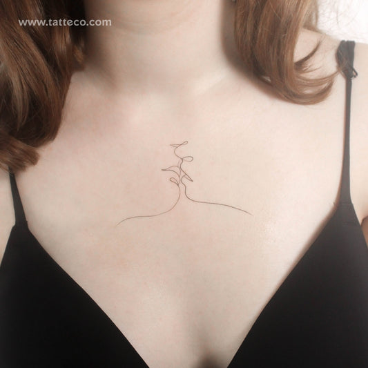 Tatuaje temporal de beso de 1991.ink - Juego de 3