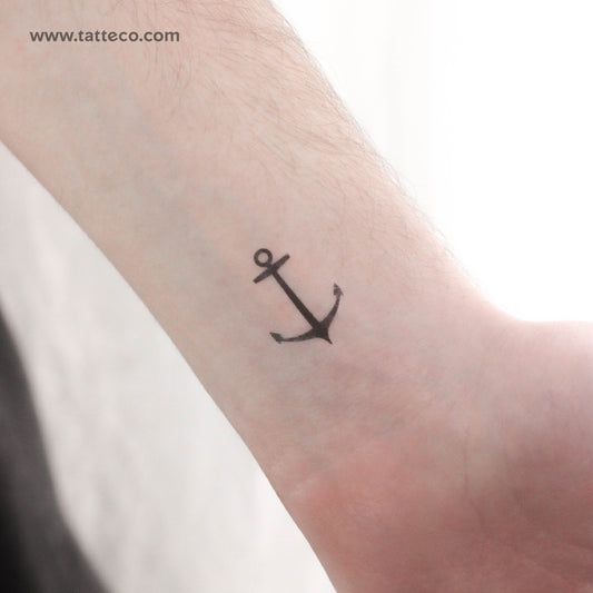 Tatuaje temporal de ancla - Juego de 3