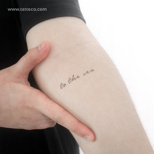 To The Sea Temporary Tattoo - Set of 3