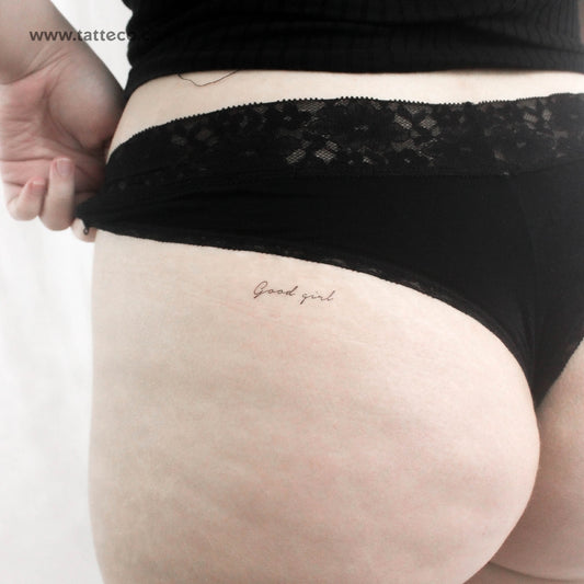 Good Girl Temporary Tattoo - Set of 3