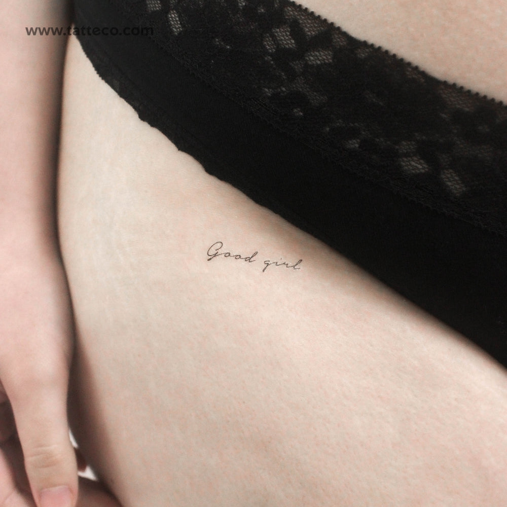 Good Girl Temporary Tattoo - Set of 3