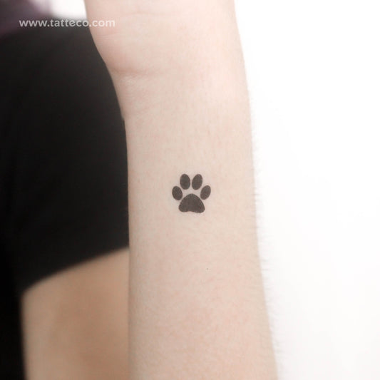 Paw Print Temporary Tattoo - Set of 3