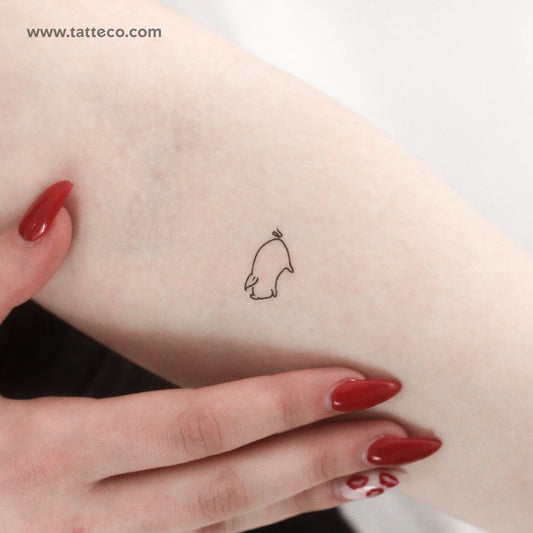 Minimalist Pig Temporary Tattoo - Set of 3