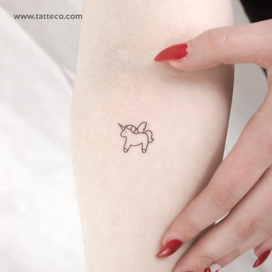 Unicorn Temporary Tattoo - Set of 3