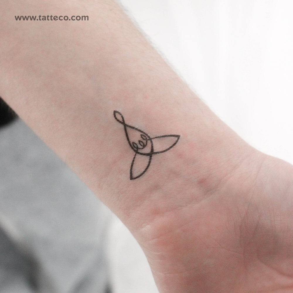 Mother of 3 Minimalist Tattoo Idea