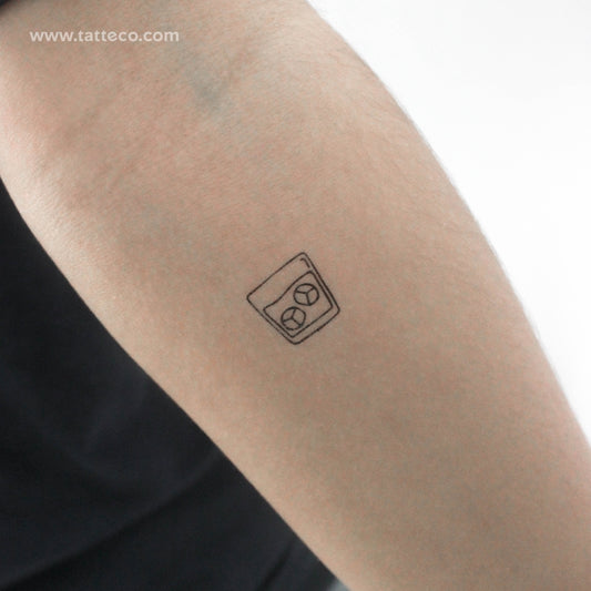 Glass Of Whisky Temporary Tattoo - Set of 3