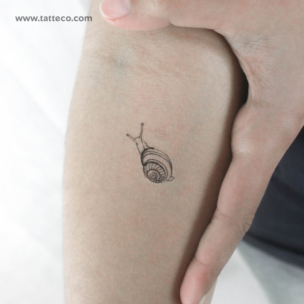 Snail Temporary Tattoo - Set of 3
