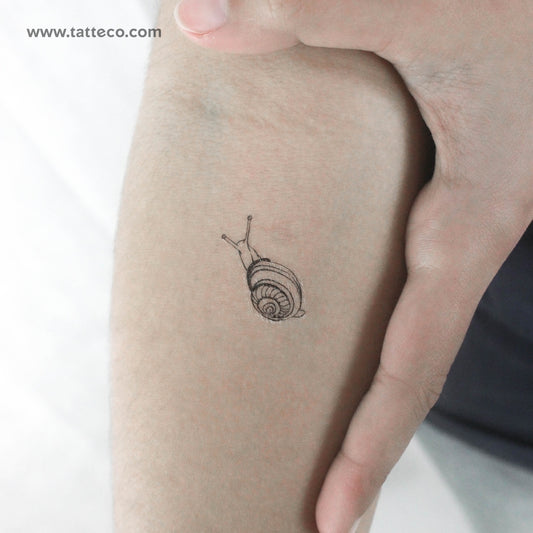 Snail Temporary Tattoo - Set of 3