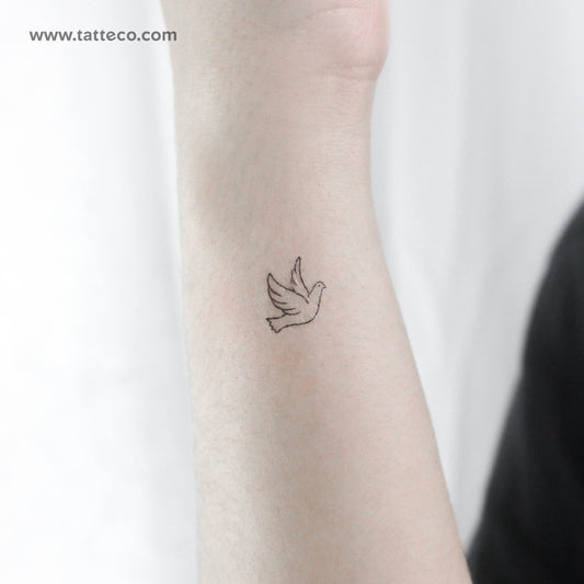 Tiny Dove Temporary Tattoo - Set of 3