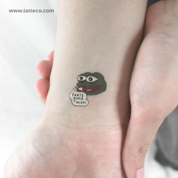 Pepe Temporary Tattoo - Set of 3