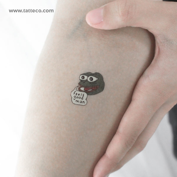 Pepe Temporary Tattoo - Set of 3