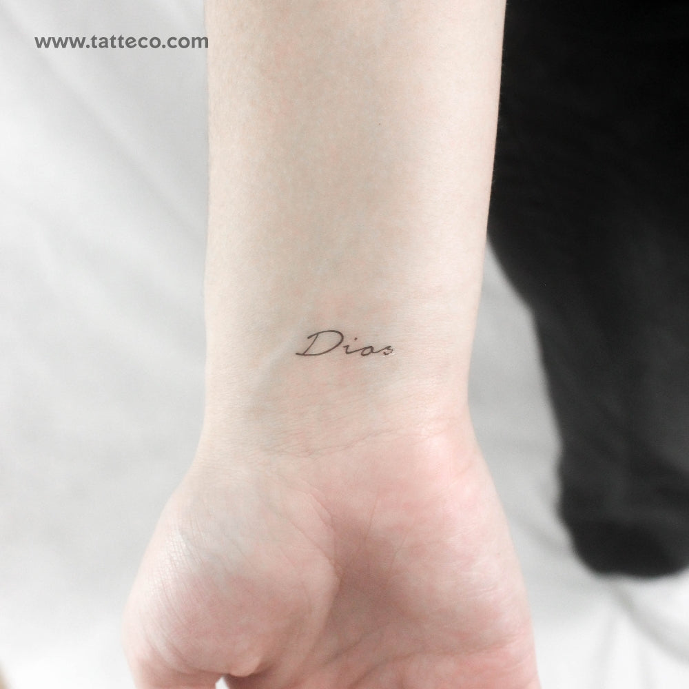 Dios Temporary Tattoo - Set of 3