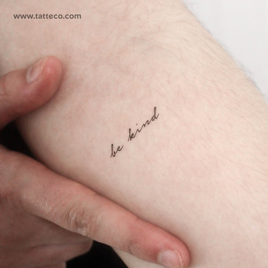 Tatuaje temporal "Sé amable" - Juego de 3