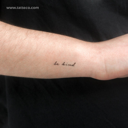 Tatuaje temporal "Sé amable" - Juego de 3