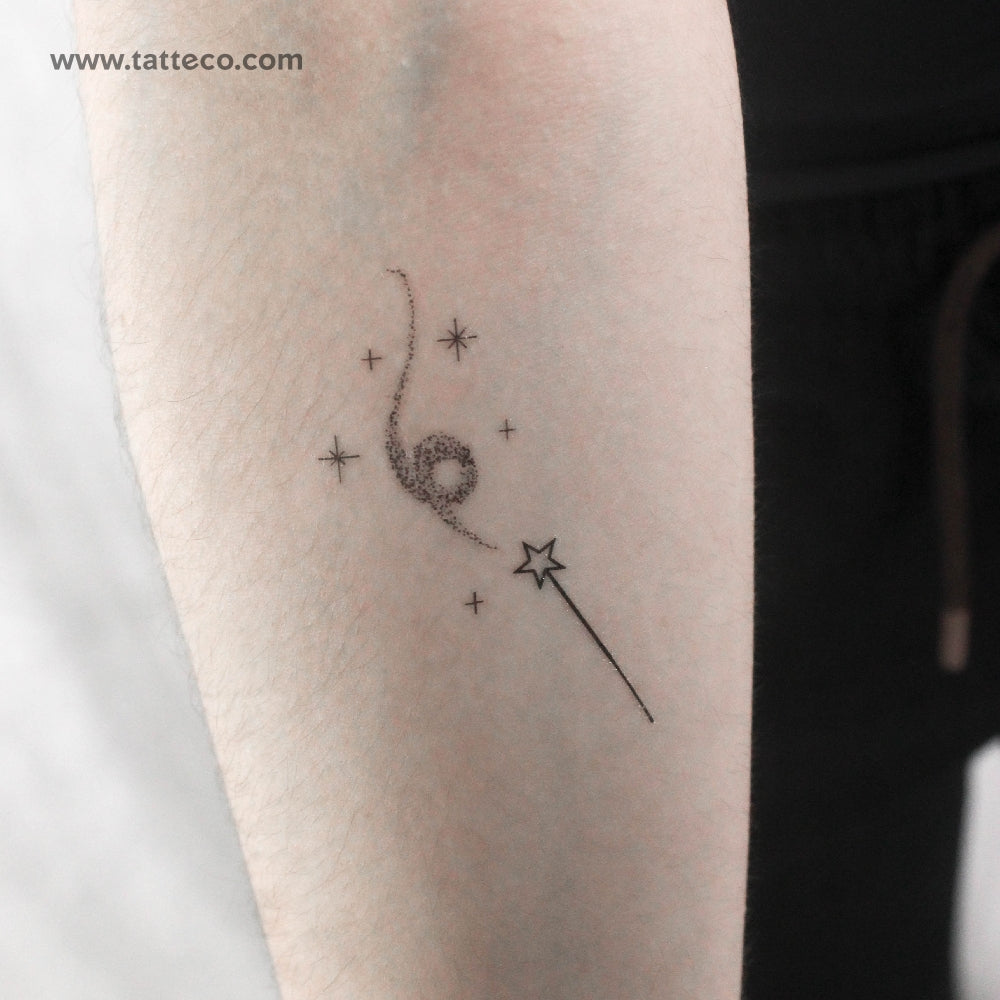 Magic Wand Temporary Tattoo by Cagri Durmaz - Set of 3