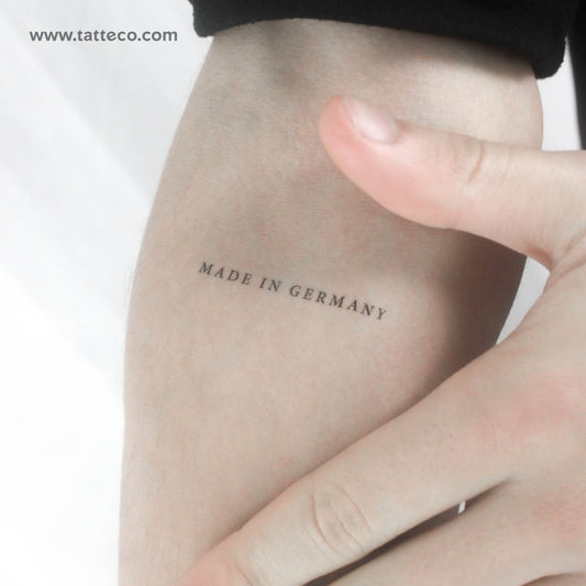 Tatuaje temporal "Hecho en Alemania" - Juego de 3