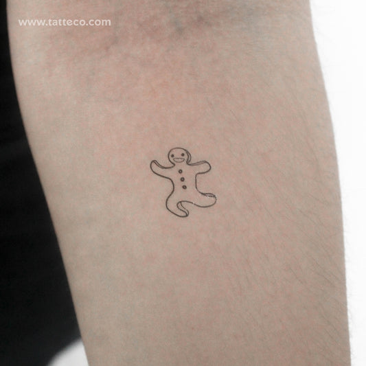 Tatuaje temporal de hombre de jengibre - Juego de 3