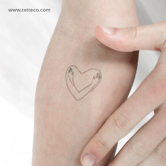 Tatuaje temporal de amor propio - Juego de 3