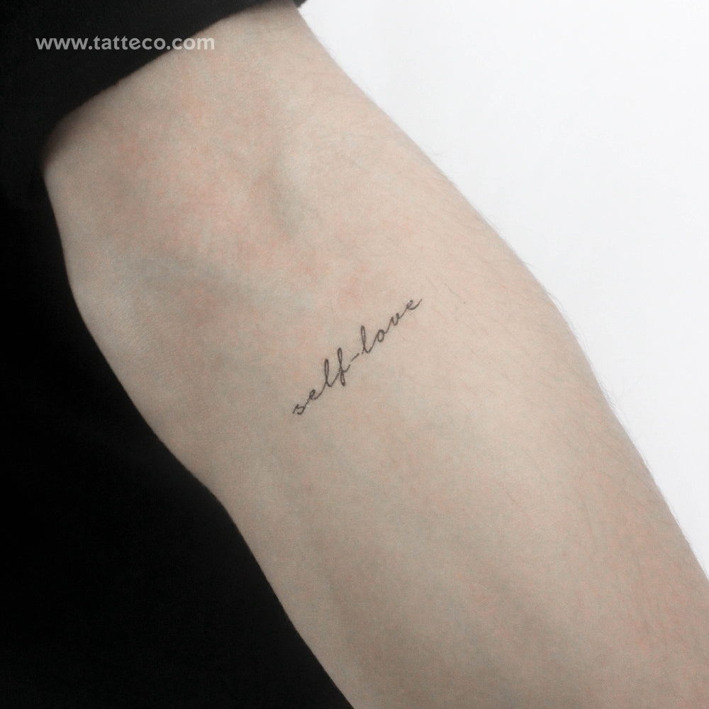 Self-love Temporary Tattoo - Set of 3