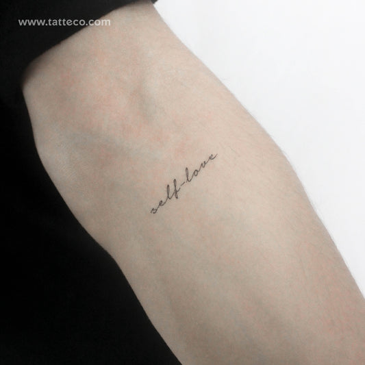 Self-love Temporary Tattoo - Set of 3