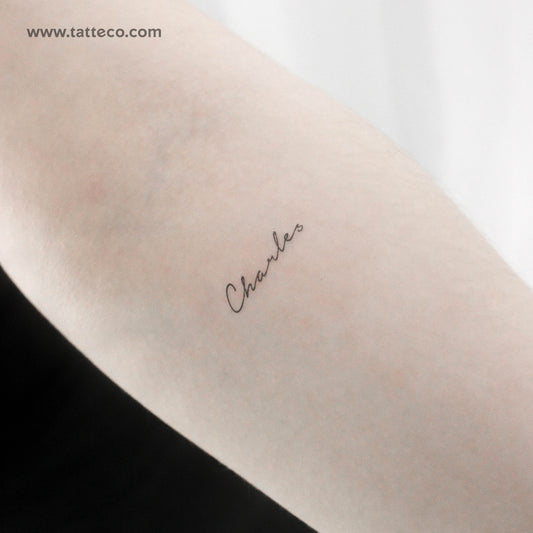 Tatuaje temporal de Charles - Juego de 3
