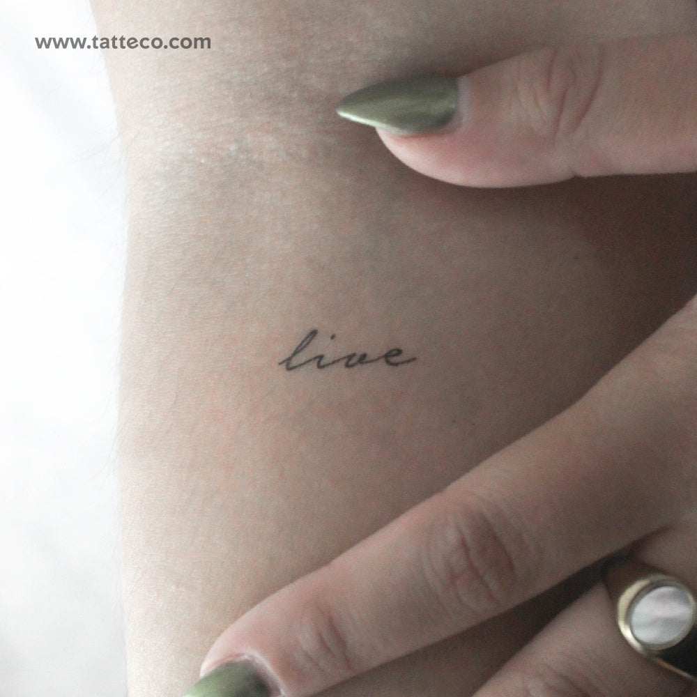 Live Temporary Tattoo - Set of 3