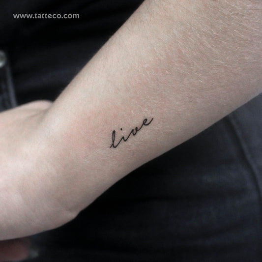 Live Temporary Tattoo - Set of 3