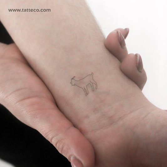Little Goat Temporary Tattoo - Set of 3