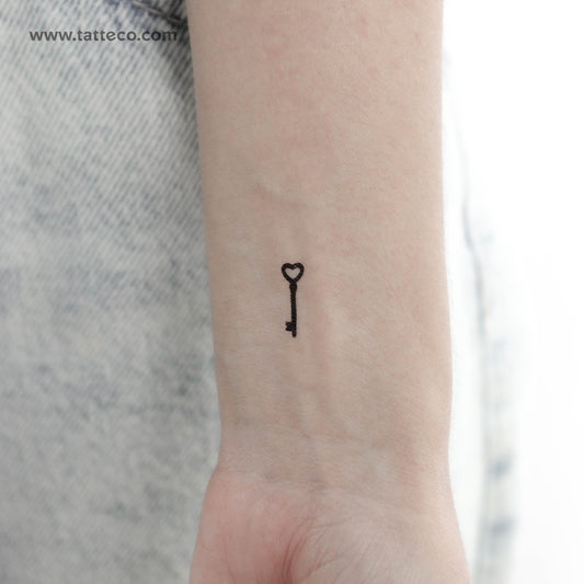 Tatuaje temporal de llave de amor - Juego de 3