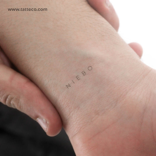 Tatuaje temporal 'Niebo' de Jakenowicz - Juego de 3