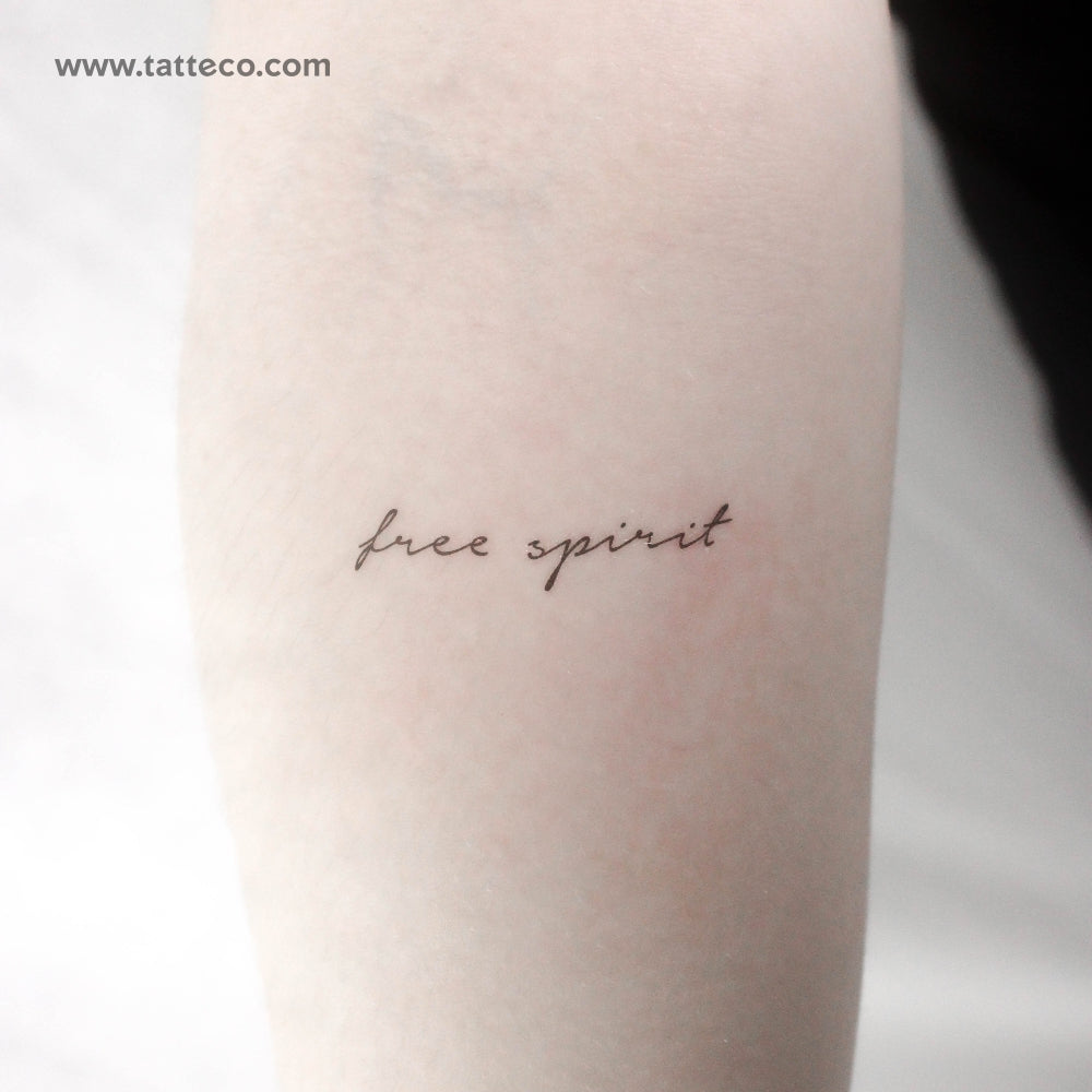 Free Spirit Temporary Tattoo - Set of 3
